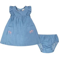 Deux par Deux Blueberry Cuddles Dress 3-24m