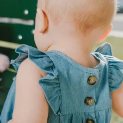 Deux par Deux Blueberry Cuddles Dress 3-24m