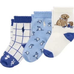 Polo Ralph Lauren Blueberry Dog Socks (3) 6-24m
