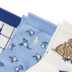 Polo Ralph Lauren Blueberry Dog Socks (3) 6-24m