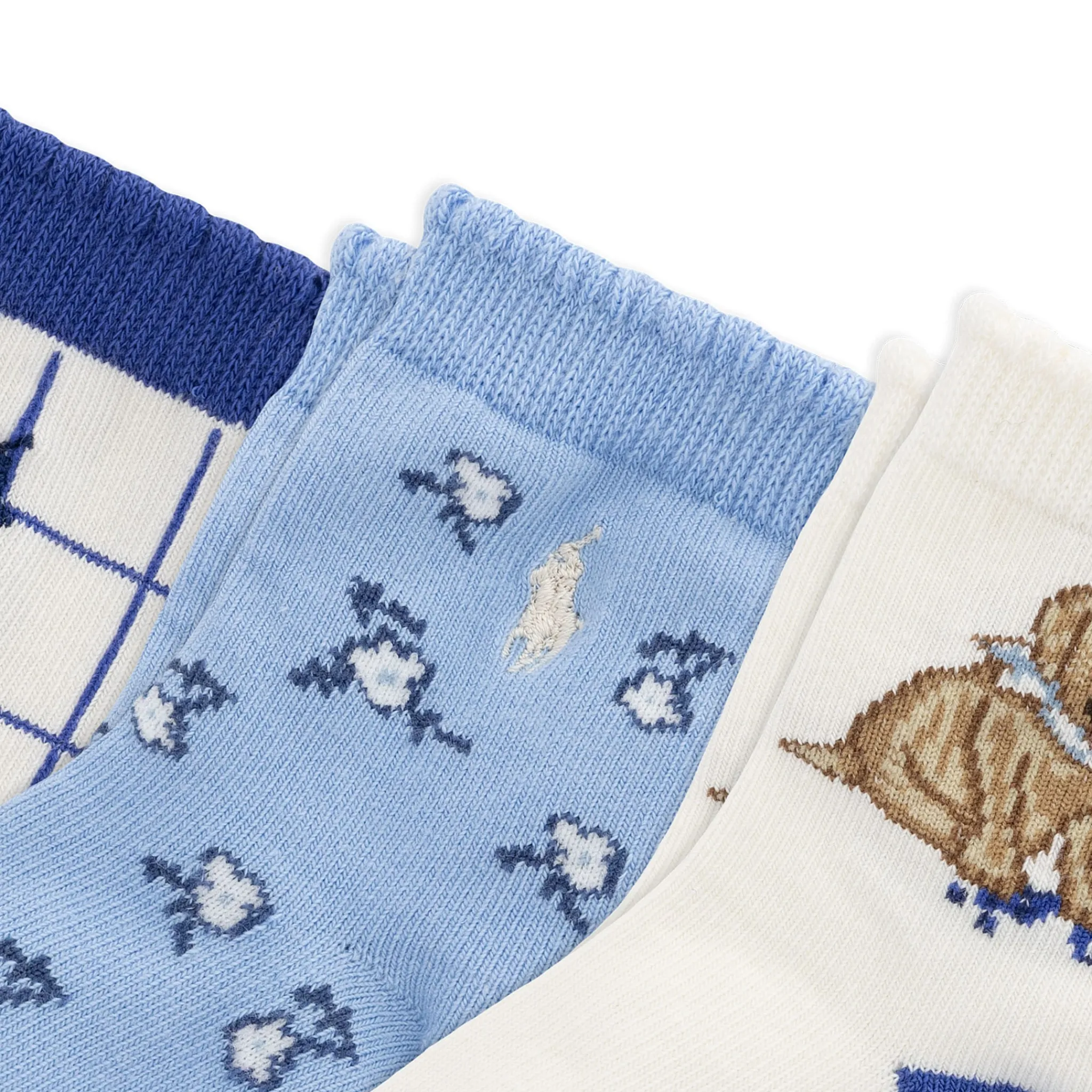 Polo Ralph Lauren Blueberry Dog Socks (3) 6-24m