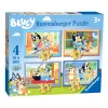 Kids Ravensburger Puzzles>Bluey 4 in Box Puzzle - 12/16/20/24pcs