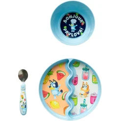 Kids Lamaze Breastfeeding|Tableware>Bluey 3 Pieces Dinnerware Set