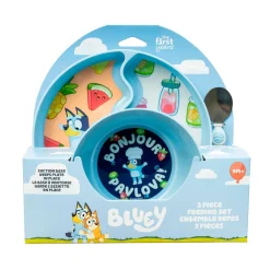 Kids Lamaze Breastfeeding|Tableware>Bluey 3 Pieces Dinnerware Set