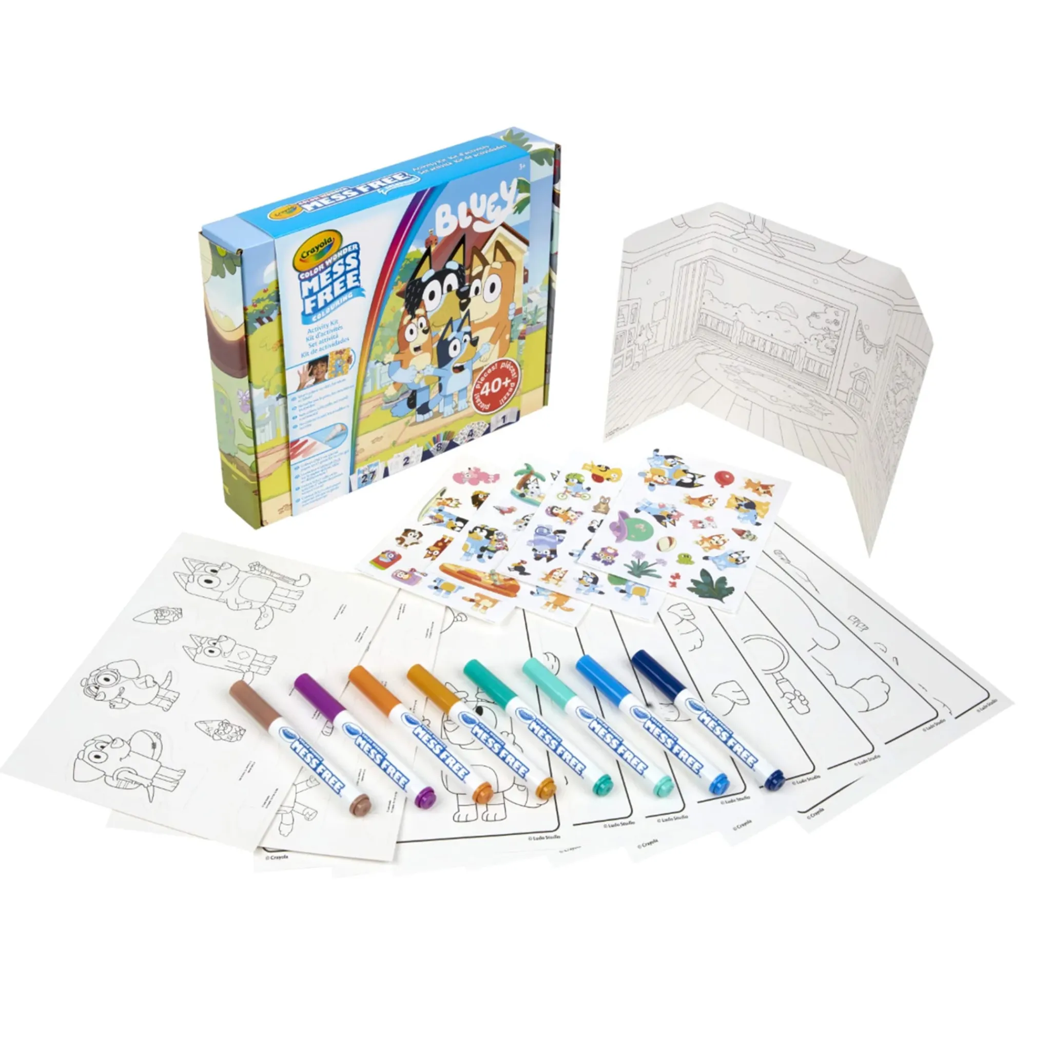 Kids Crayola Bluey Color Wonder Mess-Free Activity Kit