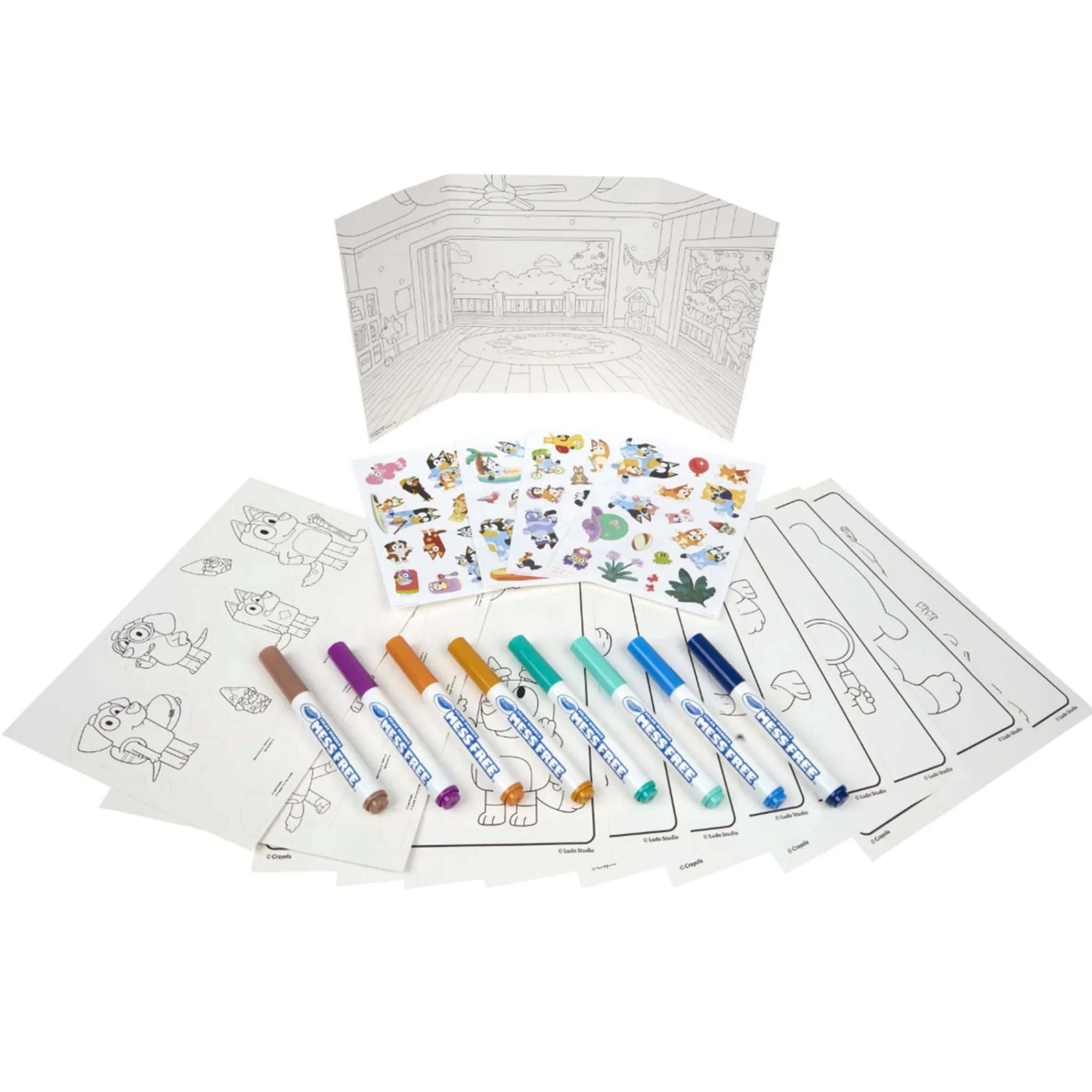 Kids Crayola Bluey Color Wonder Mess-Free Activity Kit