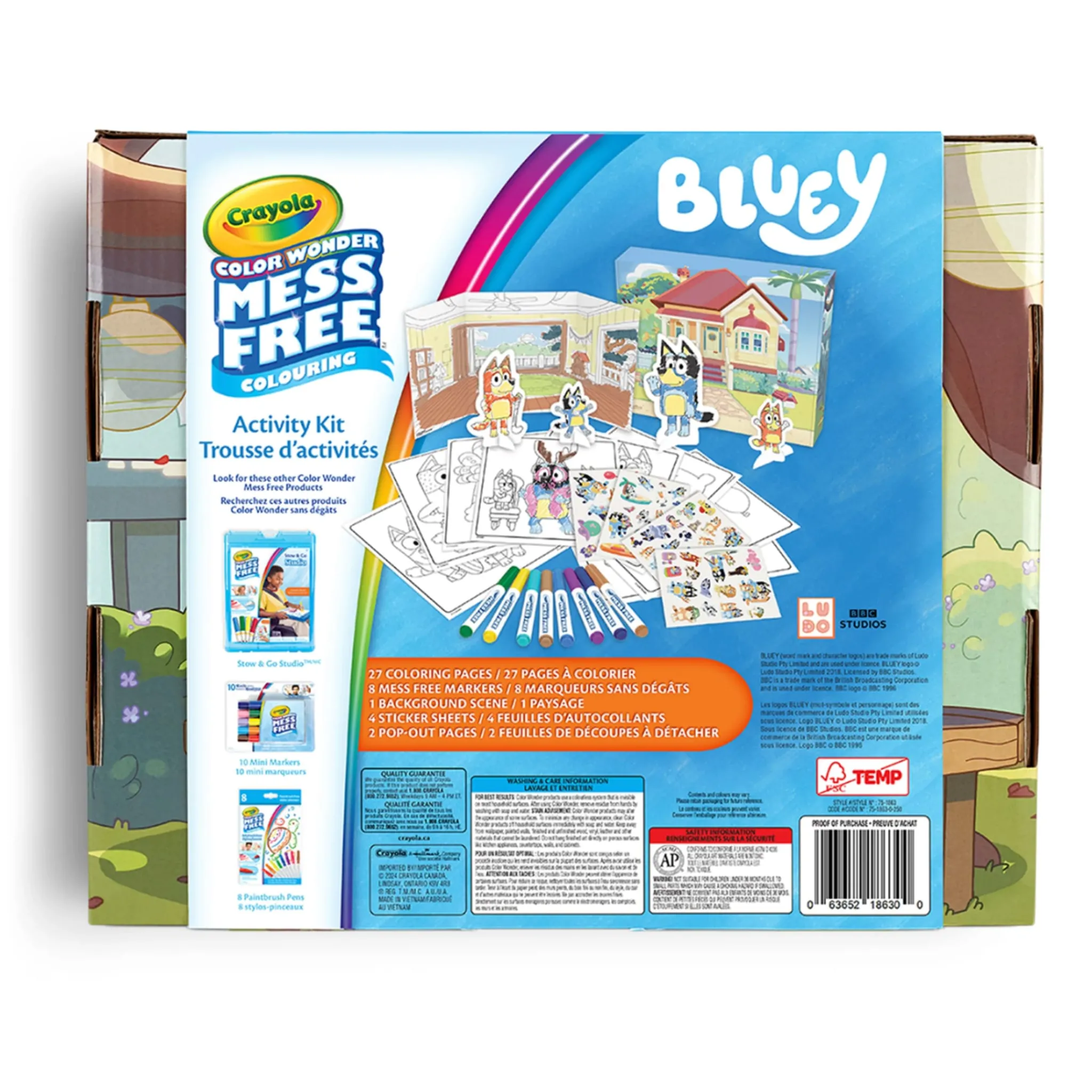 Kids Crayola Bluey Color Wonder Mess-Free Activity Kit