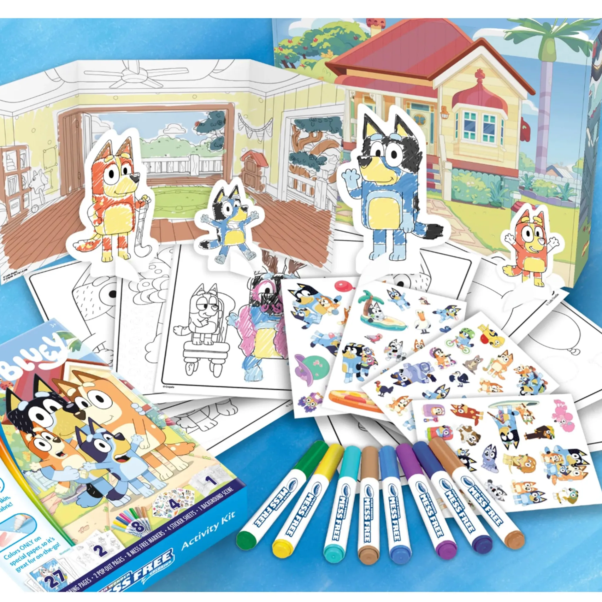 Kids Crayola Bluey Color Wonder Mess-Free Activity Kit