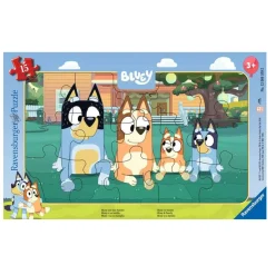 Kids Ravensburger Puzzles>Bluey Frame Puzzle 15pcs