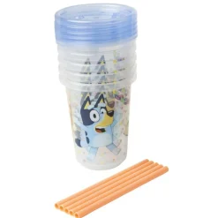 Kids Lamaze Breastfeeding|Tableware>Bluey Take and Toss Straw Cup 4-Pack