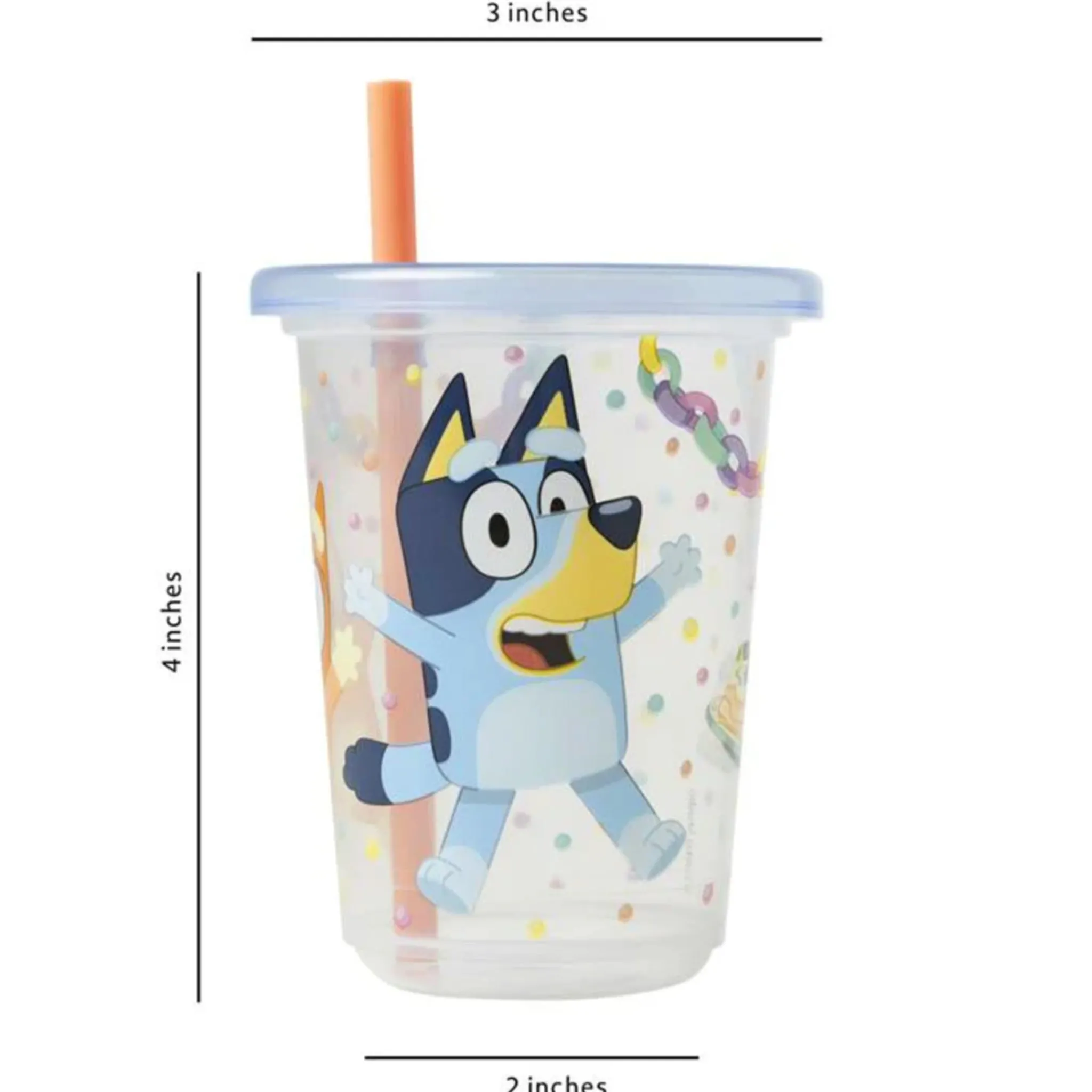 Kids Lamaze Breastfeeding|Tableware>Bluey Take and Toss Straw Cup 4-Pack