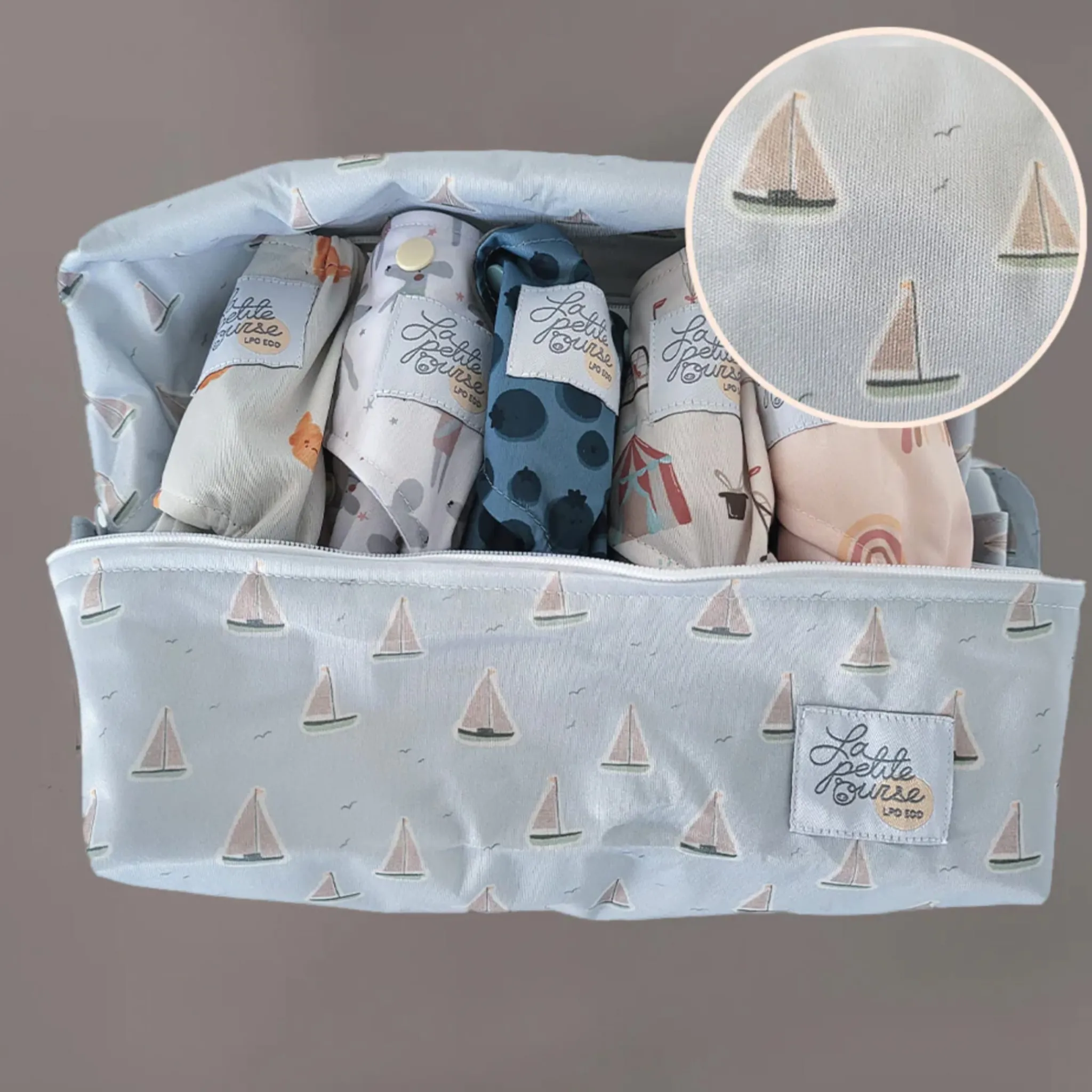 La Petite Ourse Diaper Bags|Diaper Bags>Boats Pod Bag