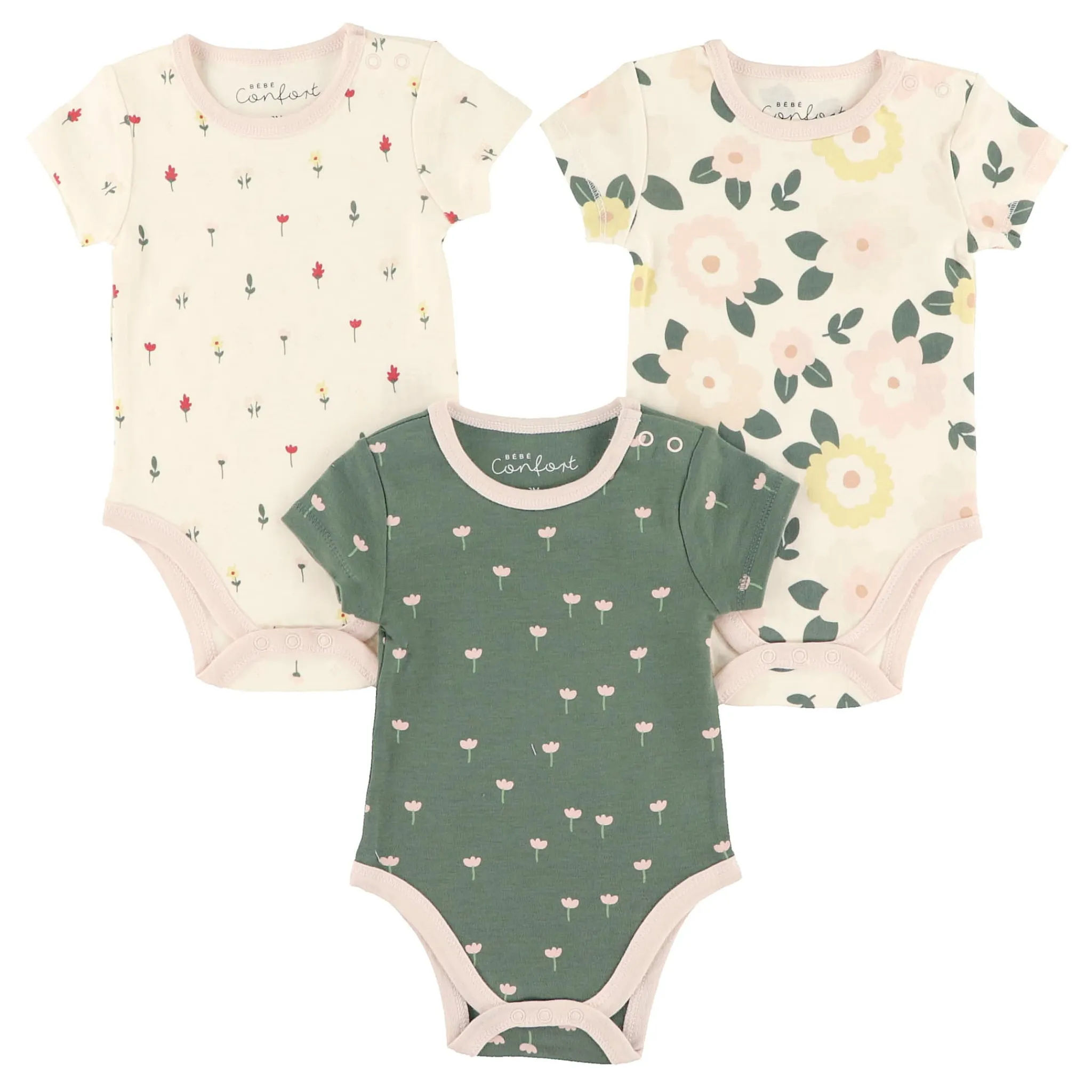 Bebe Confort Bodysuit (3) Flowers 0-30m