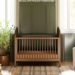 Babyletto Bondi Cane 3-in-1 Convertible Crib with Toddler Bed Kit- Honey Cane