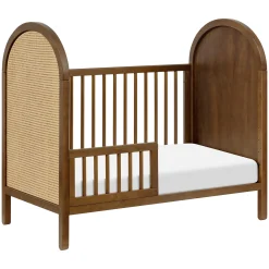 Babyletto Bondi Cane 3-in-1 Convertible Crib with Toddler Bed Kit- Honey Cane