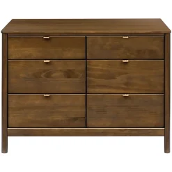 Babyletto Bondi 6-Drawer Assembled Dresser - Natural Walnut