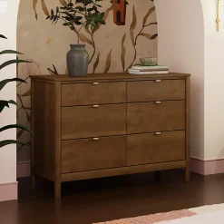 Babyletto Bondi 6-Drawer Assembled Dresser - Natural Walnut
