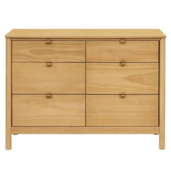Babyletto Storage Furniture>Bondi 6-Drawer Dresser - Honey