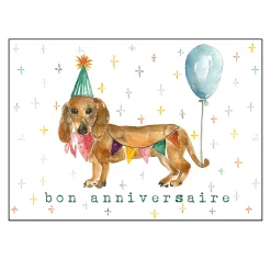 STÉPHANIE RENIÈRE ILLUSTRATION Greeting Cards|Party Supplies>Bonne Anniversaire Wish Card