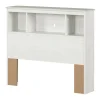 South Shore Bookcase headboard Summer Breeze - White Pine