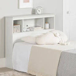 South Shore Bookcase headboard Summer Breeze - White Pine