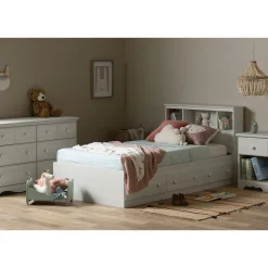 South Shore Bookcase headboard Summer Breeze - White Pine