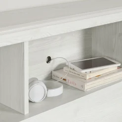 South Shore Bookcase headboard Summer Breeze - White Pine