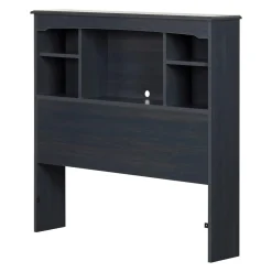 South Shore Twin, Full & Queen Beds>Bookcase Twin Headboard - Aviron Blueberry