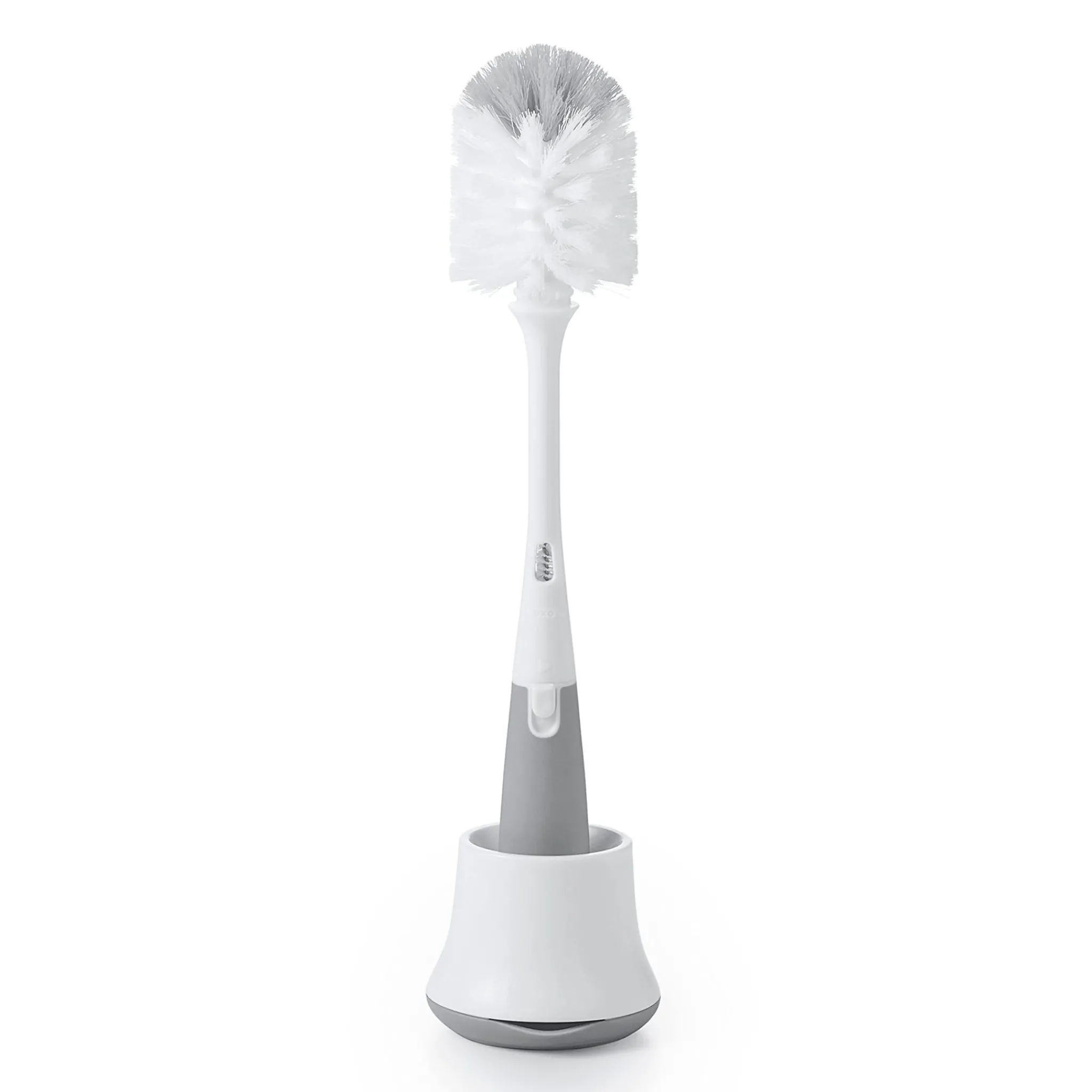 Kids Oxo Tot Cleaning & Food Preparation|Cleaning & Sterilizing>Bottle Brush with Nipple Cleaner and Stand - Grey
