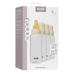 Bibs Bottle 4pack 270ml Latex- Ivory