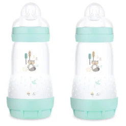 Mam Baby Bottles 9oz (2) Aqua Matte