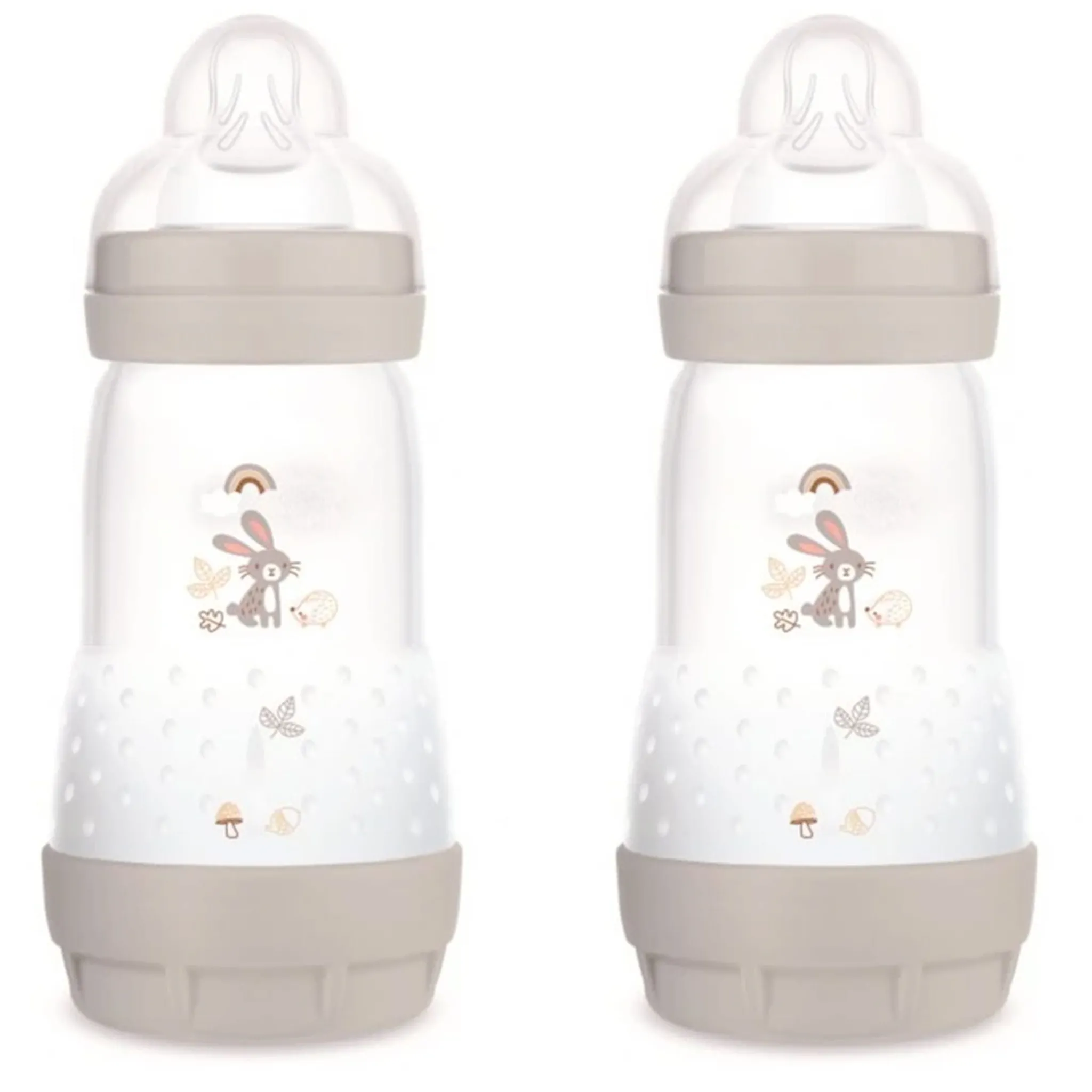 Mam Baby Breastfeeding|Bottles & Nipples>Bottles 9oz (2) Ivory Matte