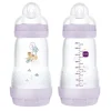 Mam Baby Bottles 9oz (2) -Lilac
