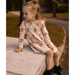 Kids Chat Botte Bouquets AOP Poetry Dress 2-8