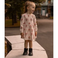 Kids Chat Botte Bouquets AOP Poetry Dress 2-8
