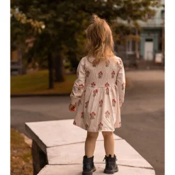 Kids Chat Botte Bouquets AOP Poetry Dress 2-8