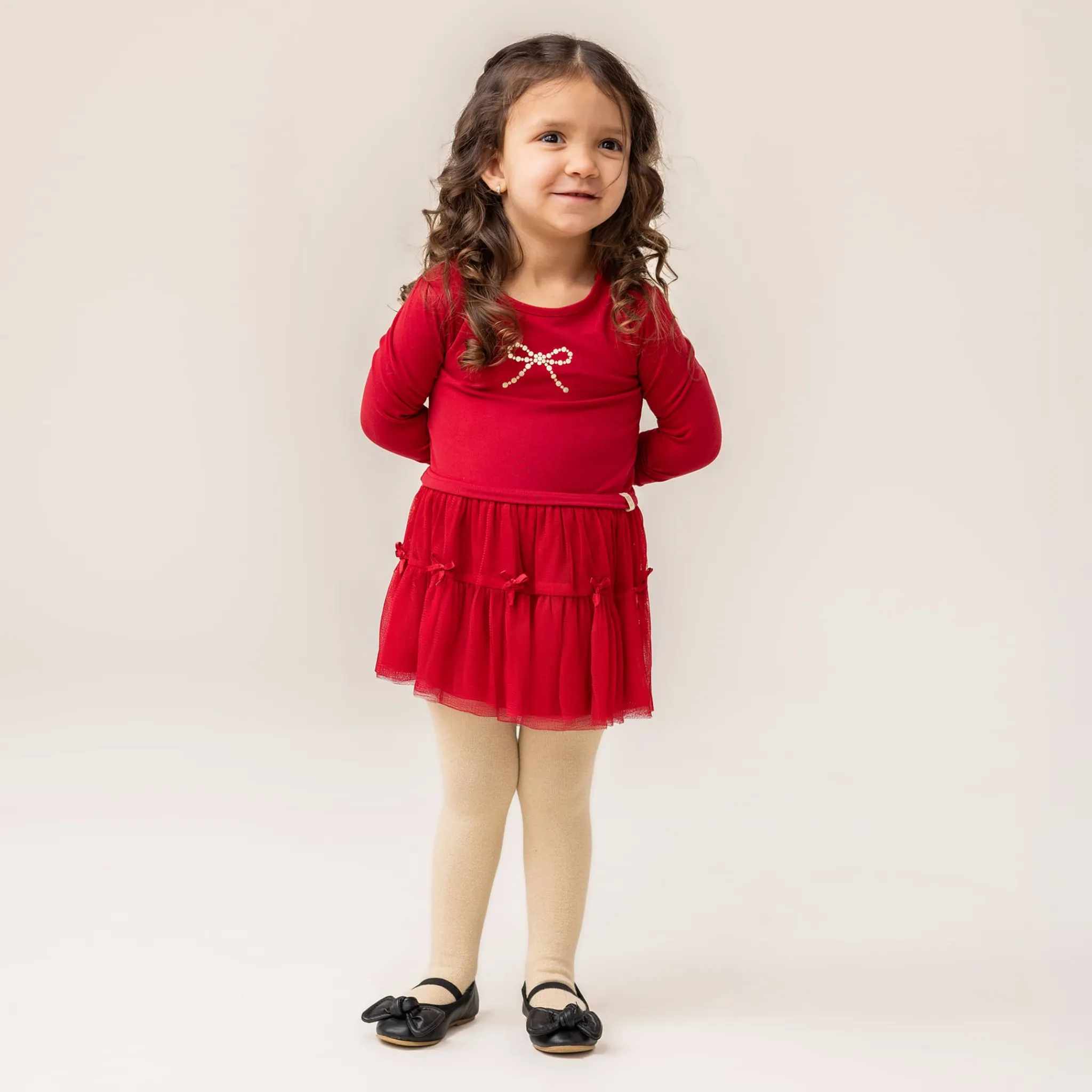 Nano Socks|Underwear & Socks>Bow Golden Tights 12-24m