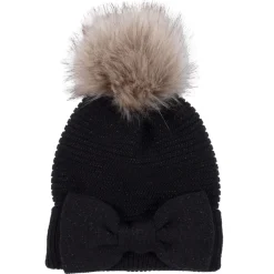 Kids Nano Beanies>Bow Knit Beanie 2-6