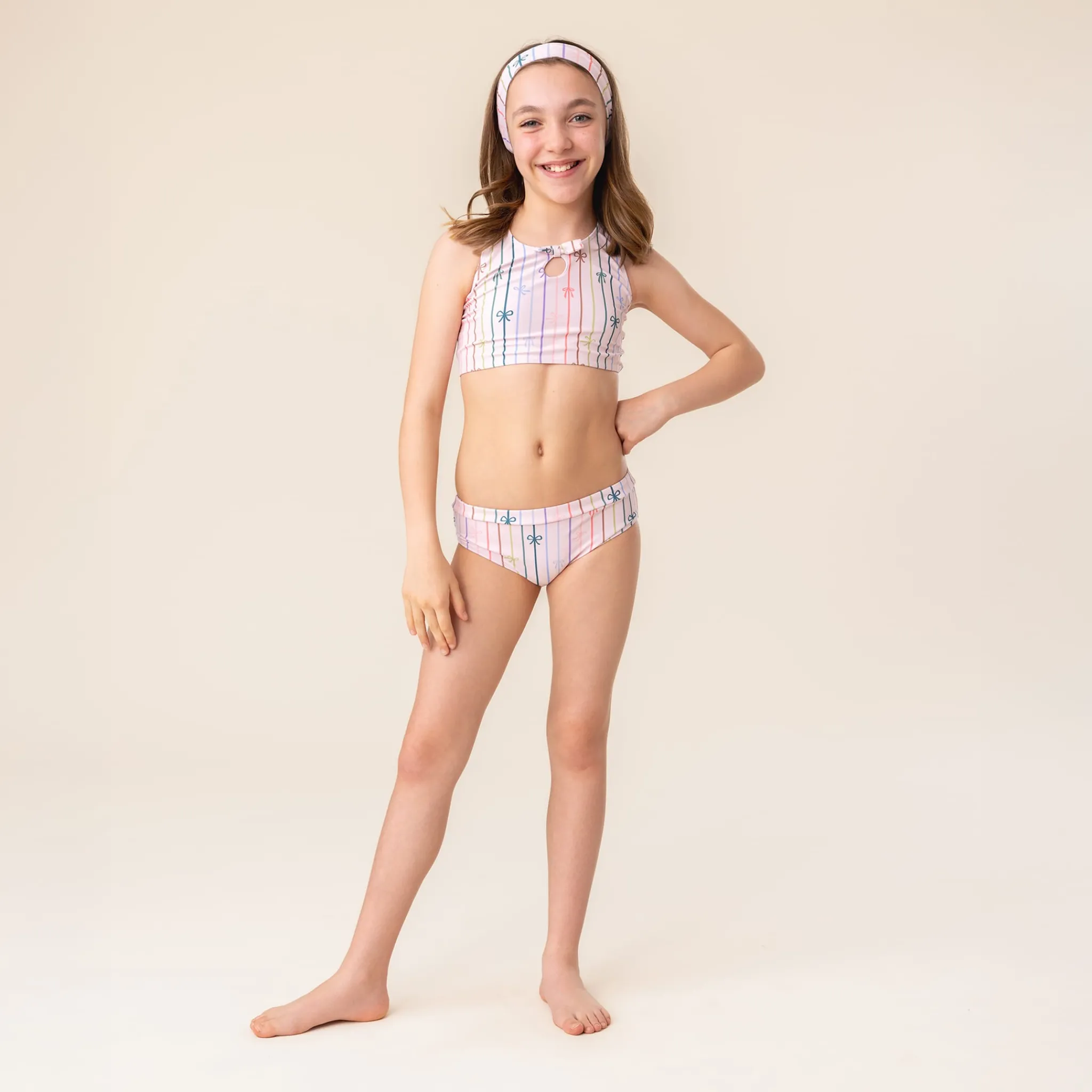 Kids Nano Swimsuits>Bows Bikini 4-14