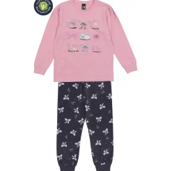 Kids Nano Bows Cats Pajamas 2-12
