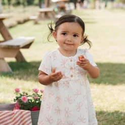 Firsts par Petit Lem Dresses, Skirts & Outfits>Bows Dress 3-24m
