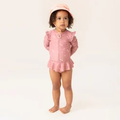 Nano Swimsuits>Bows Ls Uv Swimsuit 12-24m