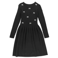 Kids Look Dresses & Rompers>Bows Romance Knit Dress 7-14