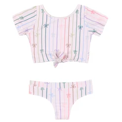 Kids Nano Bows Uv 2pc Swimsuit 3-14