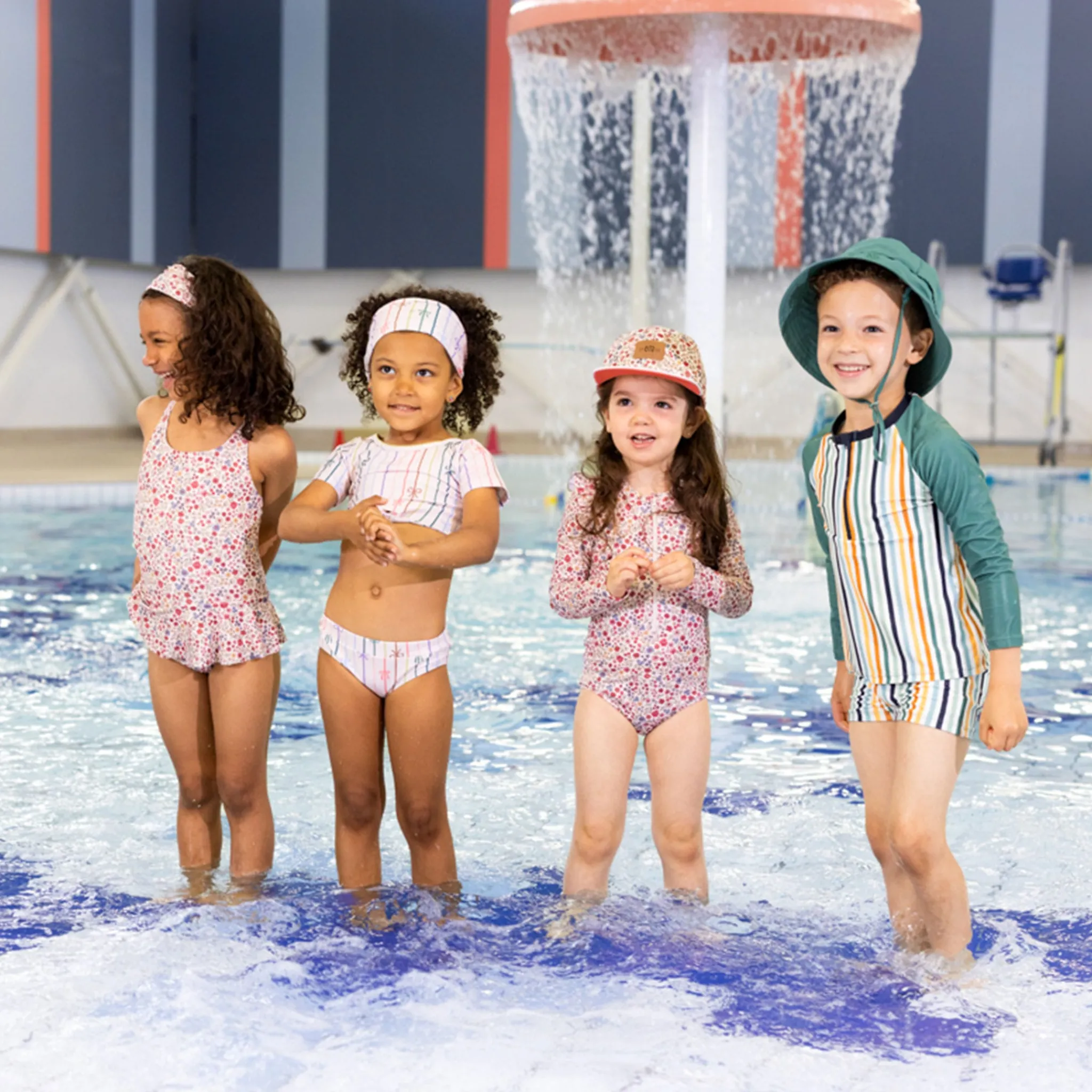Kids Nano Bows Uv 2pc Swimsuit 3-14