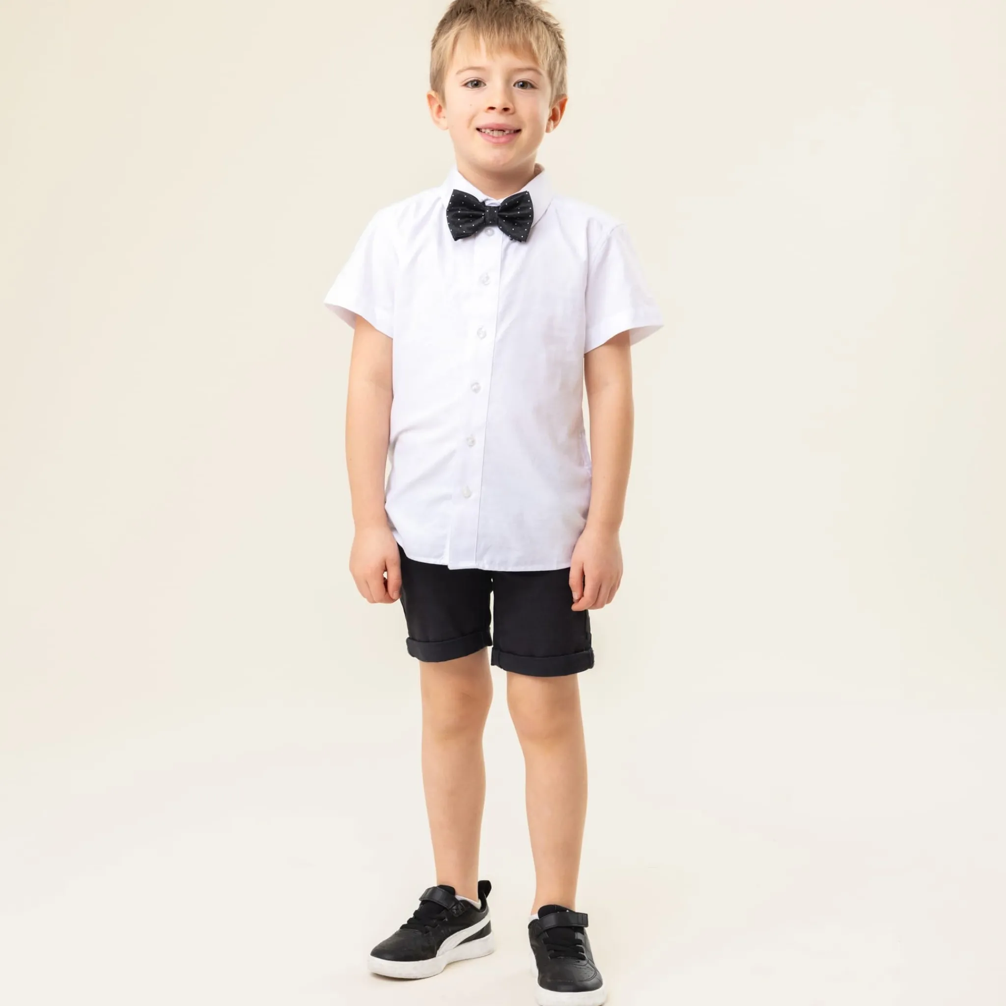 Kids/BOY Nano Bowtie Shirt 2-12y