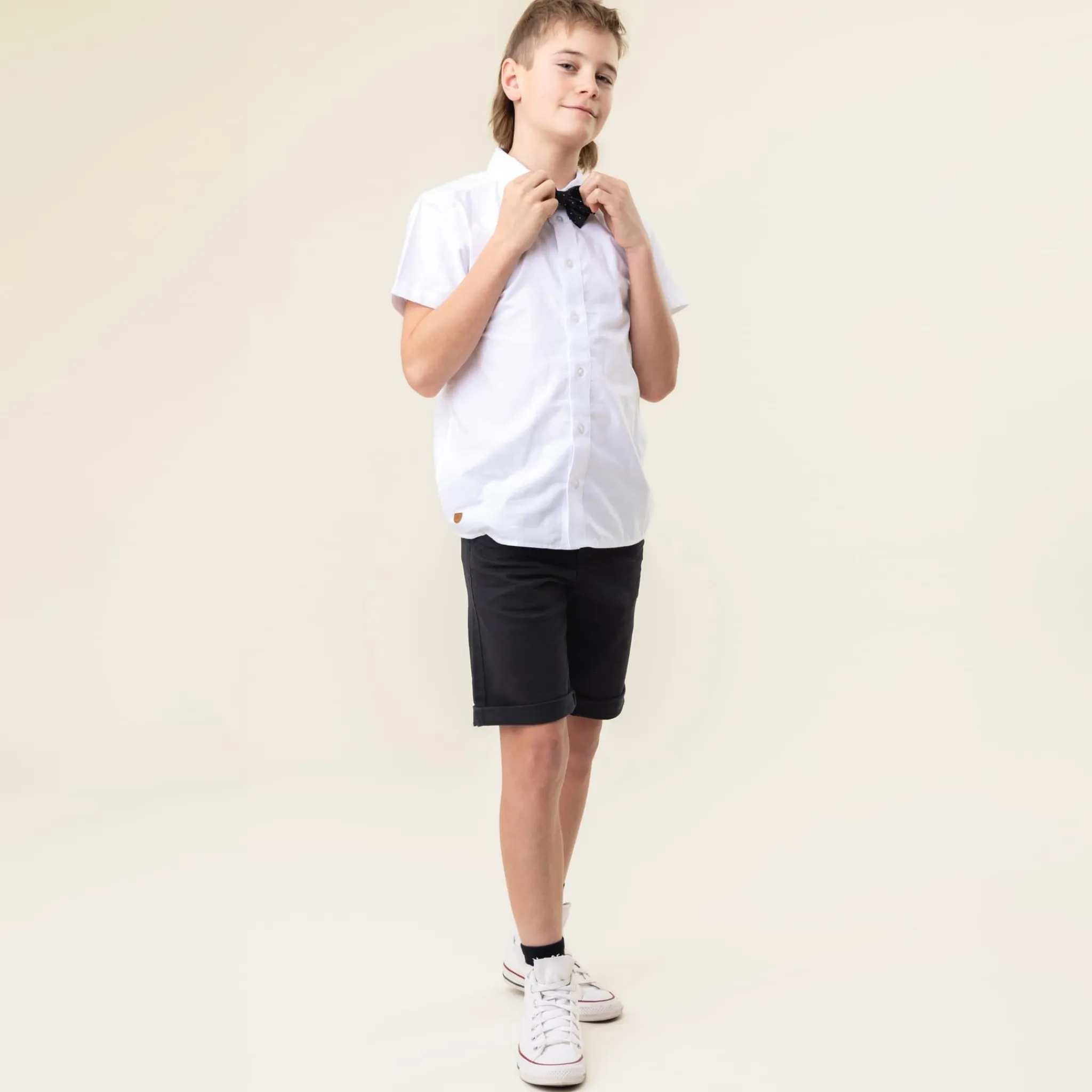 Kids/BOY Nano Bowtie Shirt 2-12y