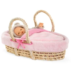 Corolle Braided Basket Pink Plush
