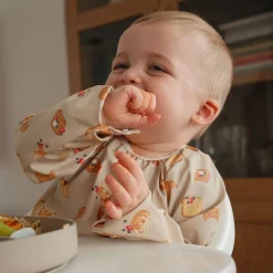 Kids Origami Breakfast Ls Bib 0-36m