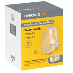 Medela Breast Pumps|Breastfeeding>Breast Shields (2) 27mm for hands-free collector